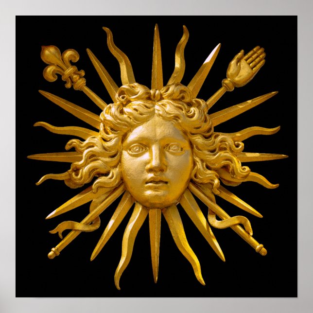 Symbol von Louis XIV der Sonnenkönig Poster (Vorne)