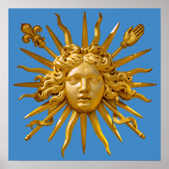 Symbol von Louis XIV der Sonnenkönig Poster (Vorne)
