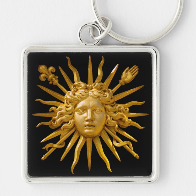 Symbol von Louis XIV der Sonnenkönig Schlüsselanhänger (Vorne)