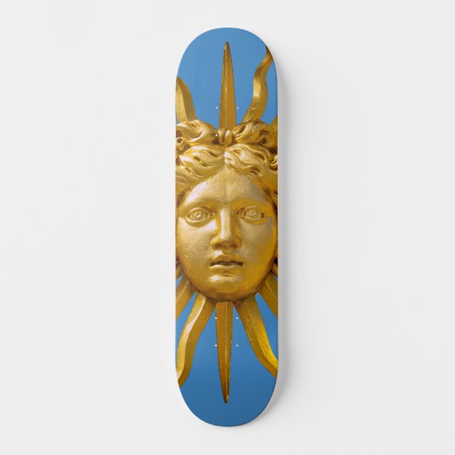 Symbol von Louis XIV der Sonnenkönig Skateboard (Vorderseite)