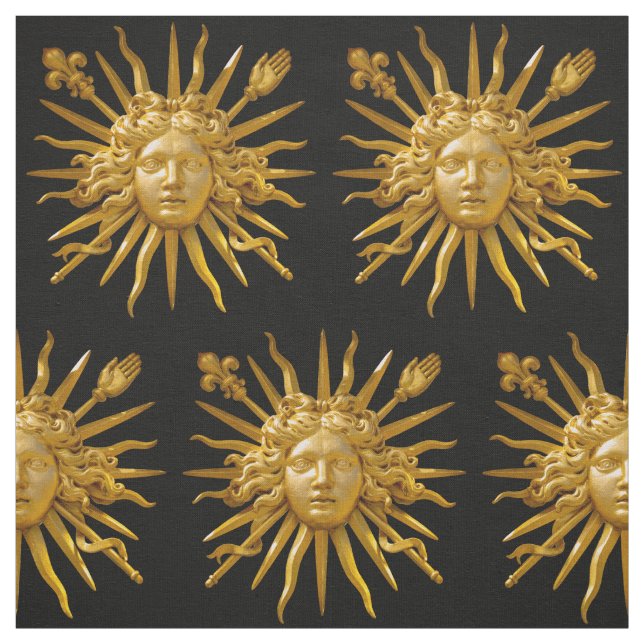 Symbol von Louis XIV der Sonnenkönig Stoff (Muster)
