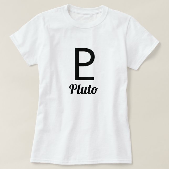 Symbol von Pluto T-Shirt (Design vorne)