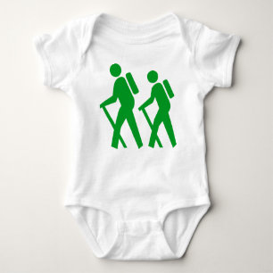 Symbol Wanderung Baby Strampler