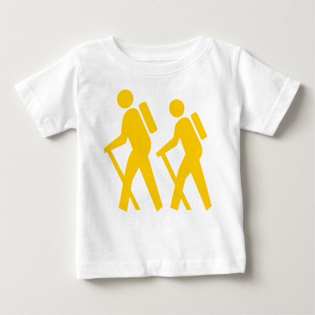 Symbol Wanderung Baby T-shirt (Vorderseite)