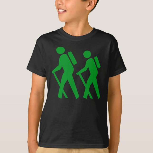 Symbol Wanderung T-Shirt (Vorderseite)