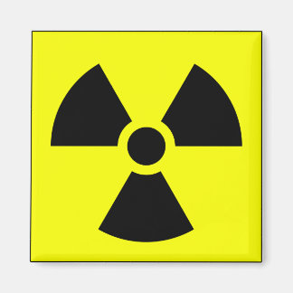 Symbol-Warnzeichen für die Signatur der Strahlstru Magnet