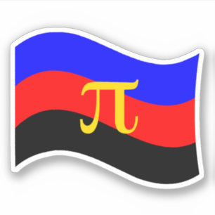 Symbol-Wavy-Flag Aufkleber