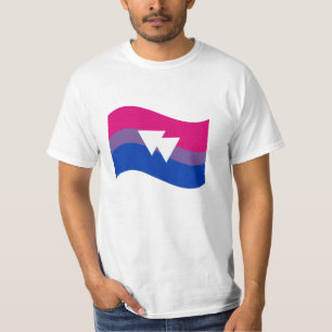 Symbol-Wavy-Flag für Bisexual Prix T-Shirt