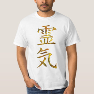 Symbol-/ZeichenREIKI Gold + Ihr backgr. T-Shirt