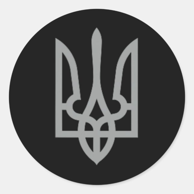 Symbol Zelensky  Runder Aufkleber (Vorderseite)