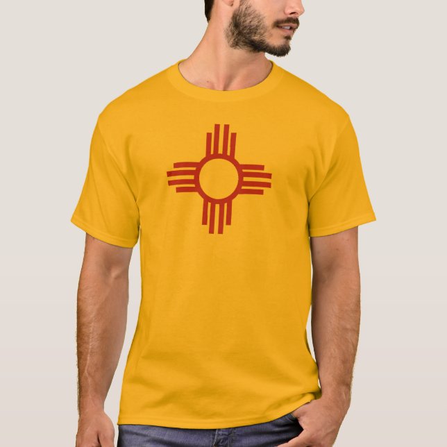 Symbol Zias Sun des New Mexiko T-Shirt (Vorderseite)