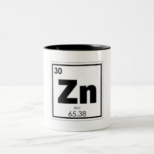 Symbolchemieformel des chemischen Elements des Zweifarbige Tasse