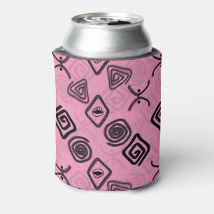Symbole auf Rosa. Dosenkühler