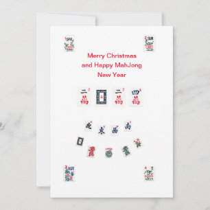 Symbole aus Mahjong für Weihnachten