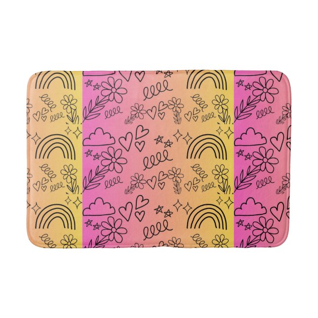 Symbole Badematte (Vorderseite)