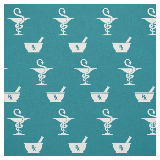 Symbole der Apotheke Stoff (Muster)