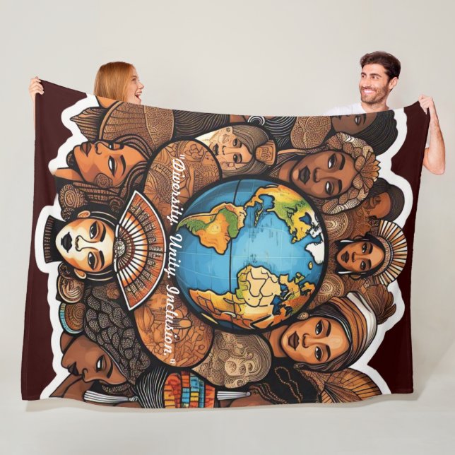 "Symbole der Zusammengehörigkeit" Fleecedecke (Beispiel)