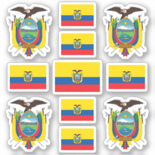 Symbole für ecuadorianische Staat / Wappen und Fah Aufkleber