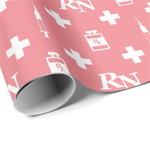 Symbole für Krankenpfleger Geschenkpapier