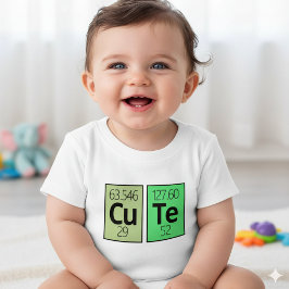 Symbole für niedliche Periodische Tabellenelemente Baby T-shirt