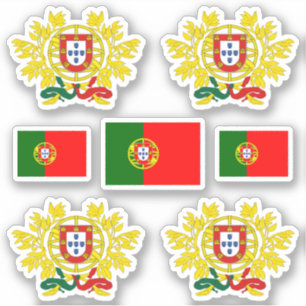 Symbole für portugiesische Staat / Wappen und Fla Aufkleber