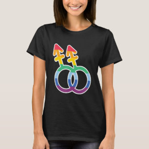 Symbole Lgbtq Gay Rights Stolz Regenbogen 2 T-Shirt