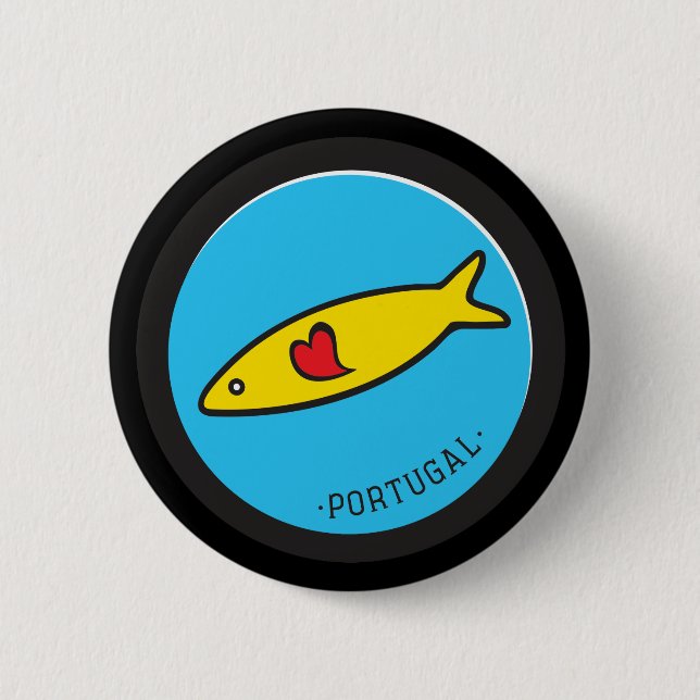 Symbole Portugals - Sardine Nr.02 Button (Vorderseite)