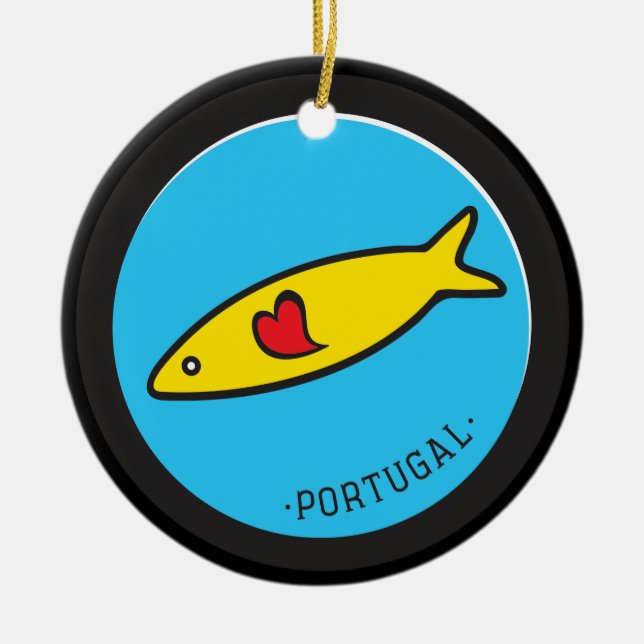 Symbole Portugals - Sardine Nr.02 Keramikornament (Vorne)