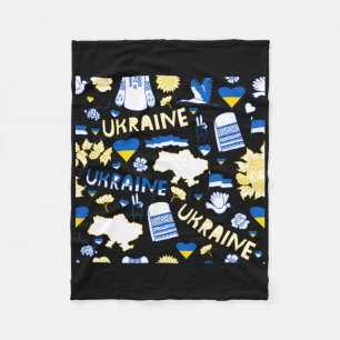 Symbole Ukraine Ukrainische Nationalsymbole  Fleecedecke