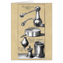 Symbole und Werkzeuge der Alchemy Note Card