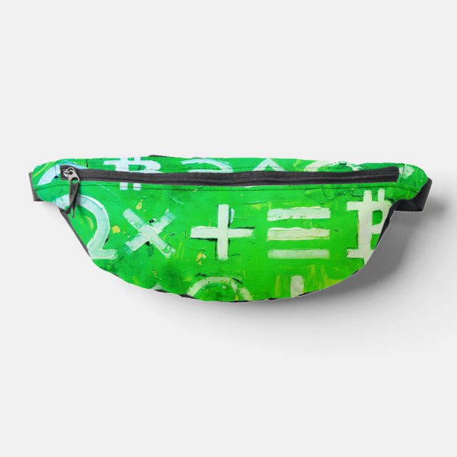 Symbole von Bitcoin (Heller Gewinn Grün - 5) Bauchtasche (Ablage )