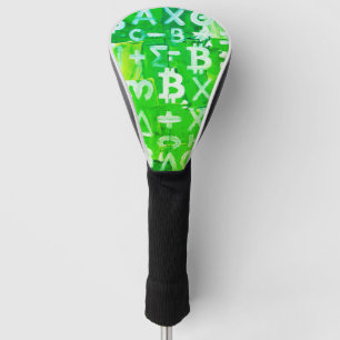 Symbole von Bitcoin (Heller Gewinn Grün - 6) Golf Headcover
