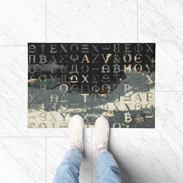 Symbole von Bitcoin (Stil: 14) Fußmatte (Indoor)