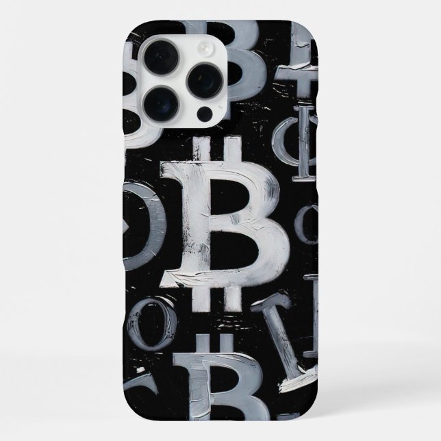 Symbole von Bitcoin (Stil: 1) iPhone Hülle (Rückseite)
