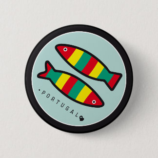 Symbole von Portugal - Sardinen Button