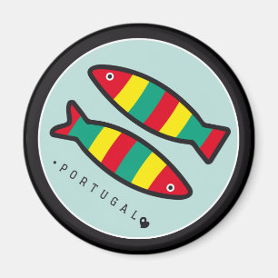 Symbole von Portugal - Sardinen Magnet