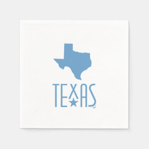 Symbole von Texas, Bundesstaat Texas, blau Serviette
