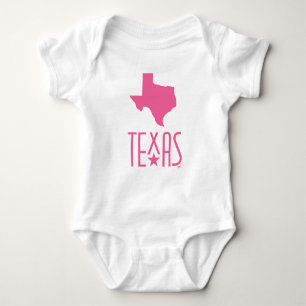Symbole von Texas, Bundesstaat Texas, rosa Baby Strampler