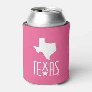 Symbole von Texas, Bundesstaat Texas, rosa Dosenkühler