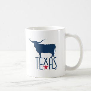 Symbole von Texas, Longhorn, Marine Kaffeetasse