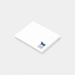 Symbole von Texas, Longhorn, Marine Post-it Klebezettel