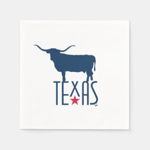Symbole von Texas, Longhorn, Marine Serviette