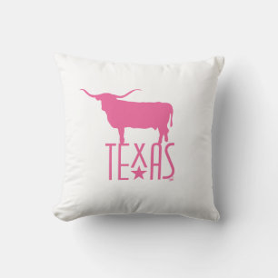 Symbole von Texas, Longhorn rosa Kissen