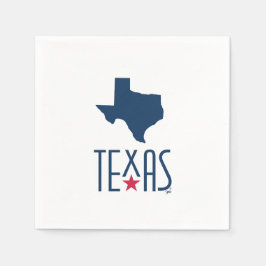 Symbole von Texas, Texas, blau Serviette