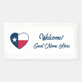 Symbole von Texas, Texas-Flagge, Herz Banner