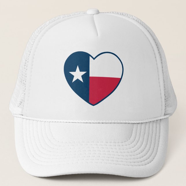 Symbole von Texas, Texas-Flagge, Herz Truckerkappe (Vorderseite)