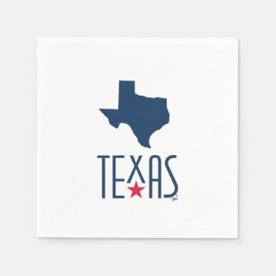Symbole von Texas, Texas, marineblau Serviette