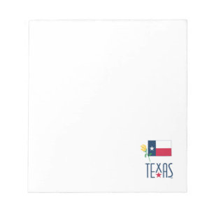 Symbole von Texas, Texas und Gelb Rose Notizblock