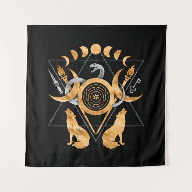 Symbole Wandteppich (Vorderseite)