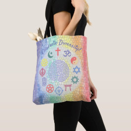 Symbole zwischen den Religionen (Regenbogen aus fe